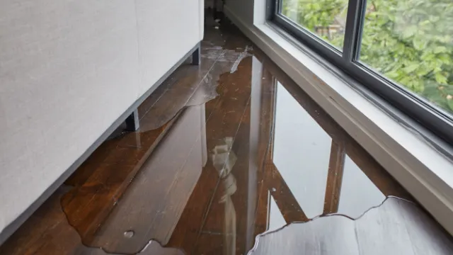 wooden floor leakage