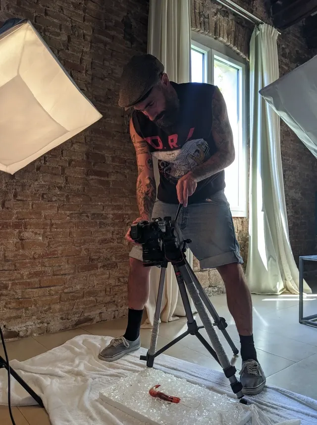 martijn fotografeert kreeft