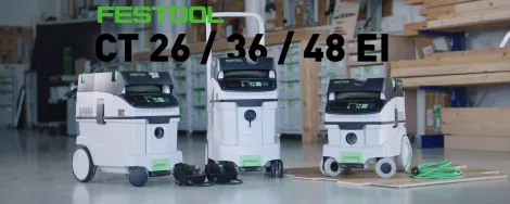 Festool CT 26/36/48 EI Dust Extractors: Innovative All-Rounders