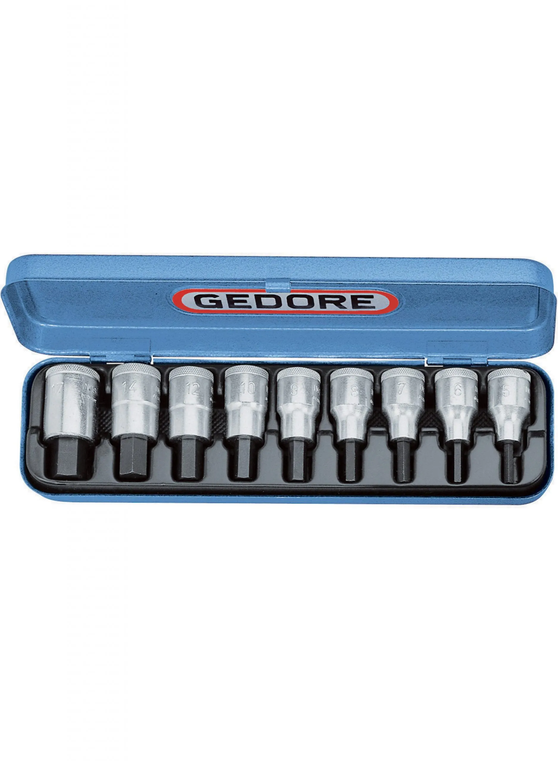 Socket spanner set by Gedore