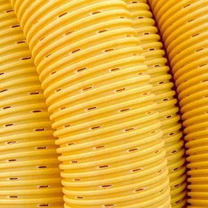 yellow pvc drainage pipe