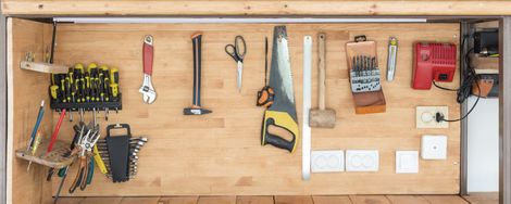 Cleaning the workshop
