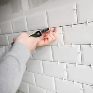 tiling bathroom