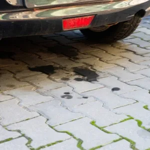 oil slick under car