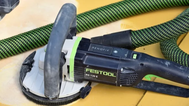 Festool tool with dust extraction