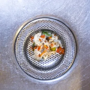 leftover food in waste filter