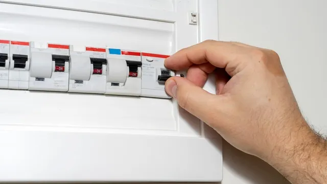 man checks the fuse