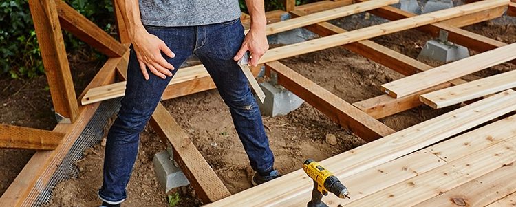 Making a wooden deck