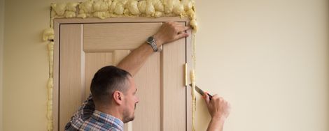 How to easily insulate a cold door