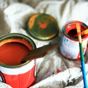 used paint cans