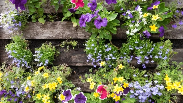 vertical pallet garden
