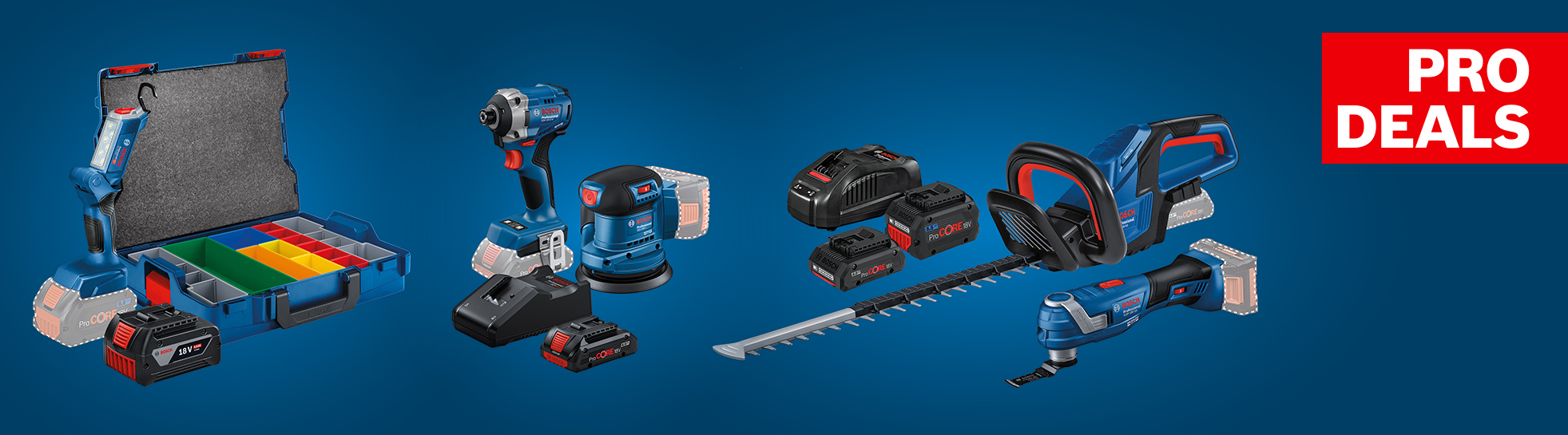Bosch PRODEALS 2026 - Batterie, lampe de chantier, machine ou kit de démarrage gratuit ! Bosch PRODEALS 2026 - Achetez des outils Bosch Professional 18V et recevez un cadeau !